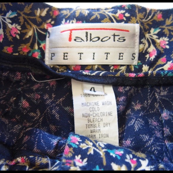 Talbots 80’s vintage floral pants 💐 - Picture 8 of 8
